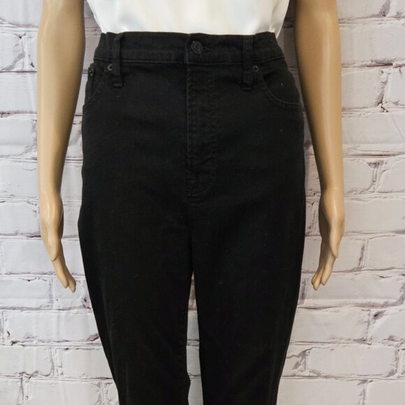 J. CREW - Classic high rise toothpick style black jeans - Picture 4 of 11